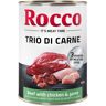 Megapakiet Rocco Classic Trio di Carne, 24 x 400 g - Wołowina, kurczak i dziczyzna