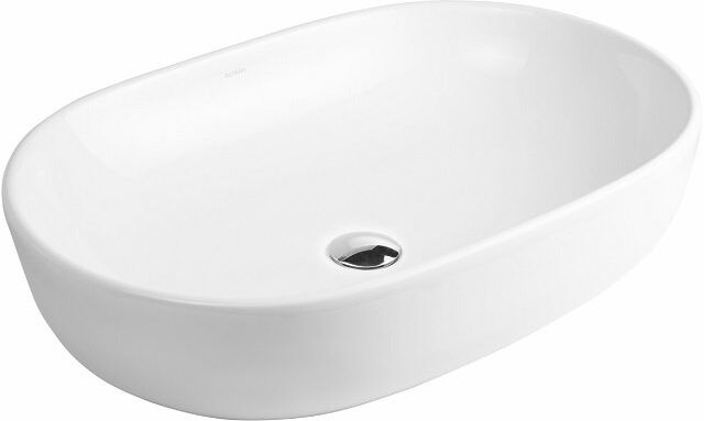 Oltens Hamnes umywalka 60x42,5 cm nablatowa z powłoką SmartClean 40815000