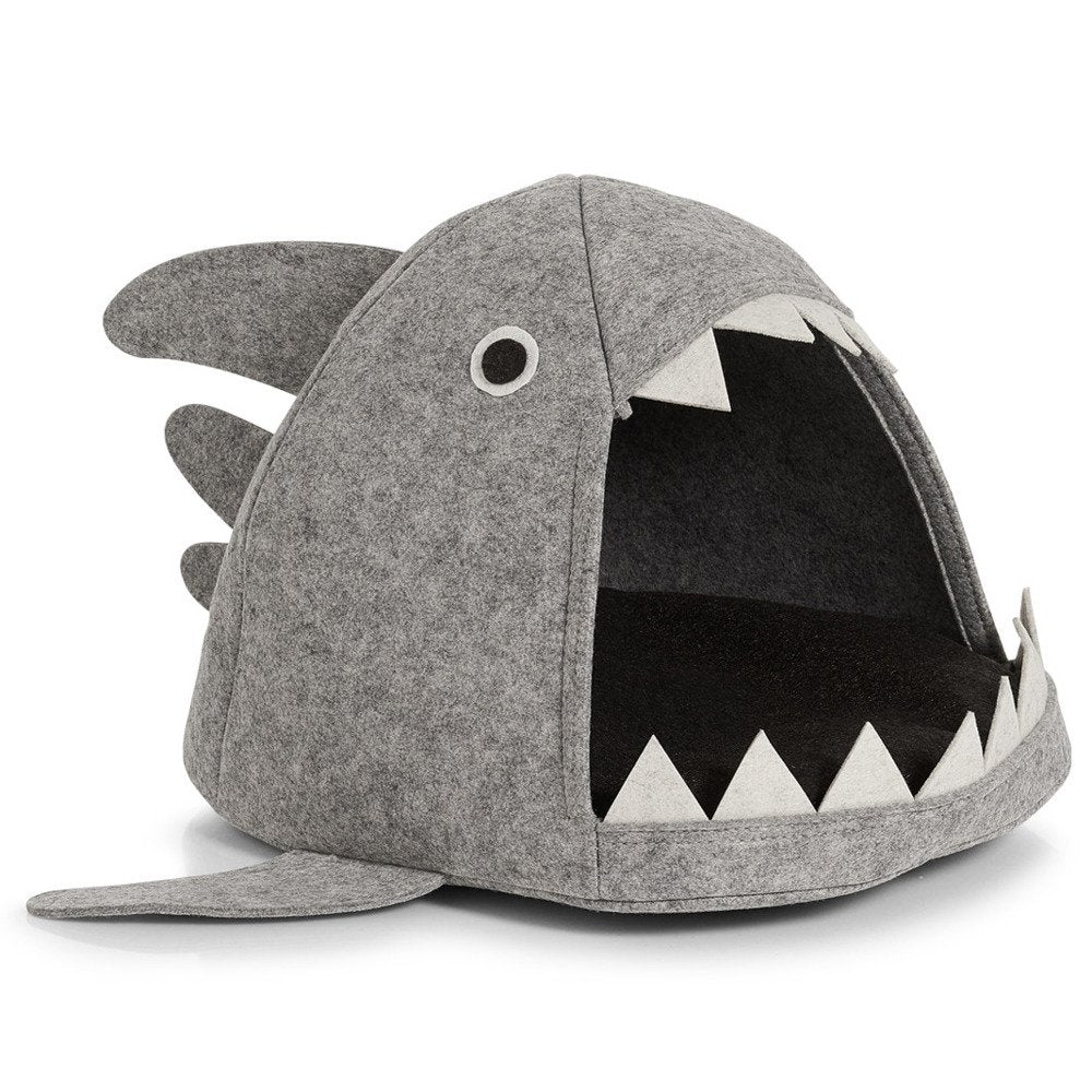 ZELLER Domek dla kota - legowisko Shark, filcowy, 45x38x32 cm, ZELLER