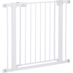 Pawhut Barreira de Porta D06-043V01 (Branco - 75-96x76cm)