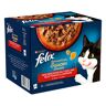 48x85g carne em molho Sensations Felix comida húmida gatos