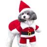 Jeiibrzui Roupas Cães-Natal-Xxl Topsung Dog Christmas Costumes Pet Cat Roupas Suéter Pequeno Cão Papai Noel Suíte Com Chapéu Macacão