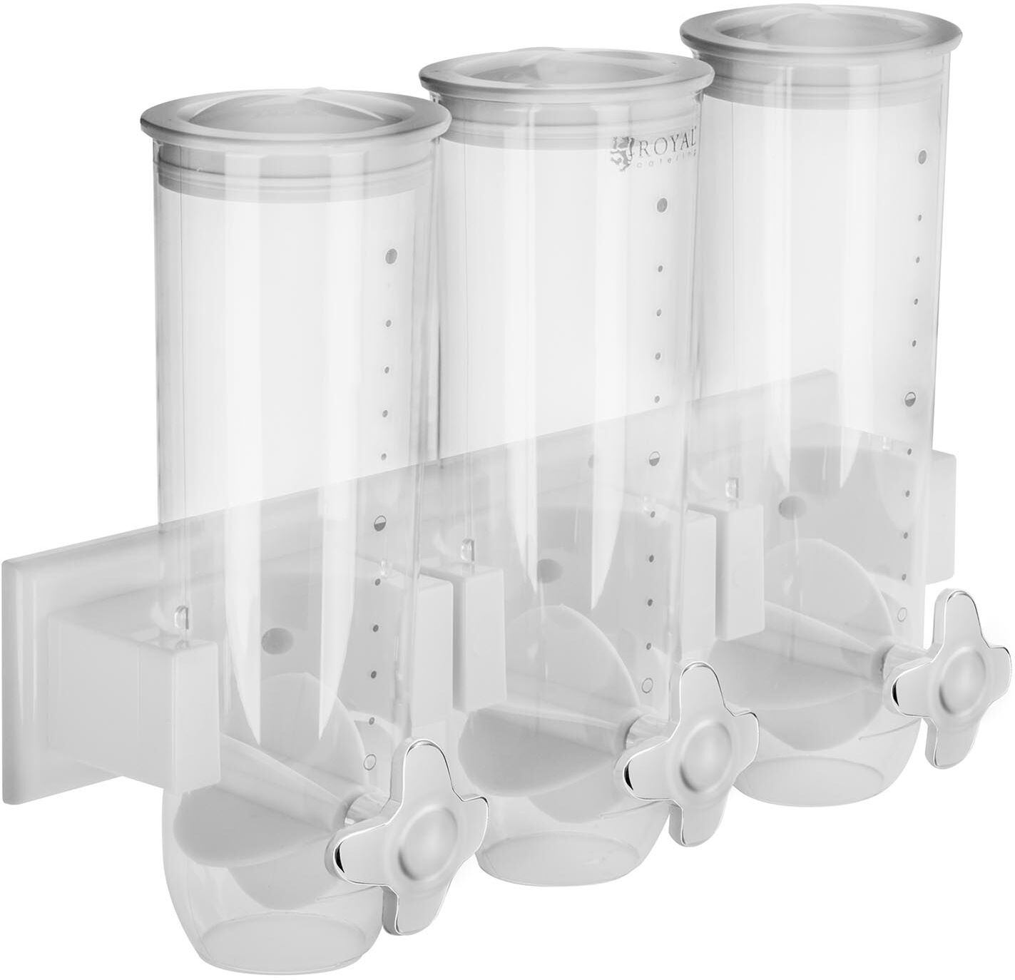 Royal Catering Dispensador de cereais 4,5 L - 3 recipientes RCCS-4.5L/3W