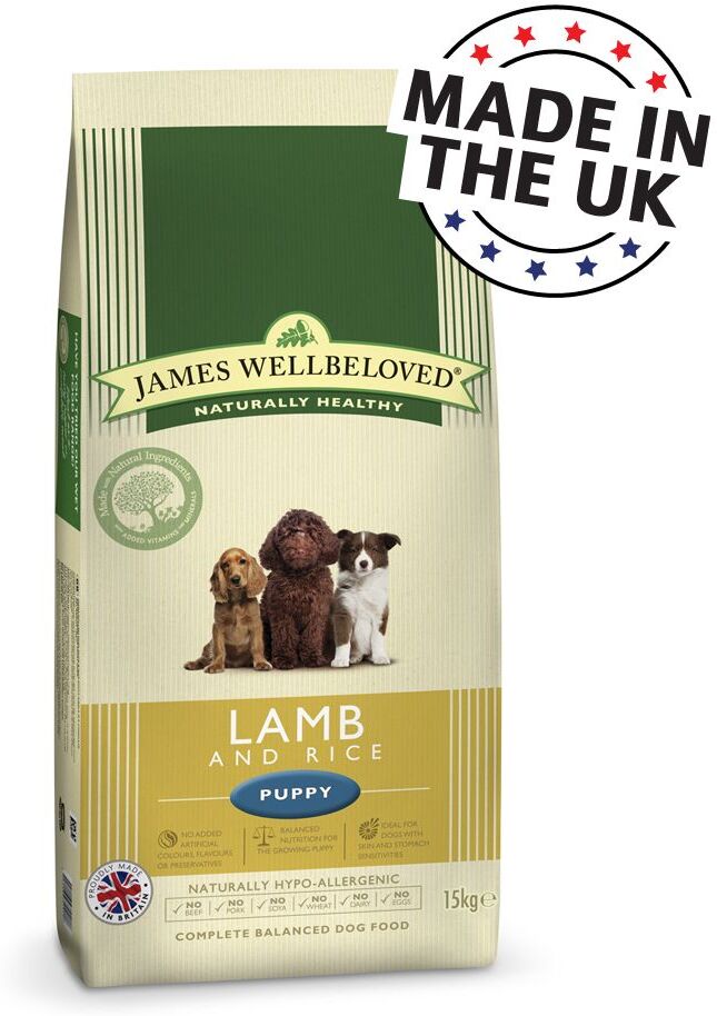 James Wellbeloved Puppy cordeiro e arroz - 15 kg