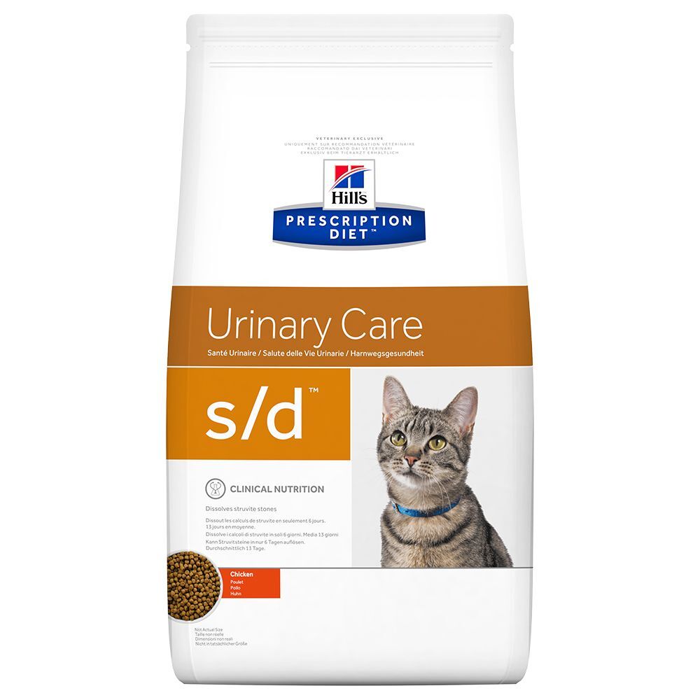 Hill's Prescription Diet s/d Urinary Care com frango ração para gatos  - 1,5 kg