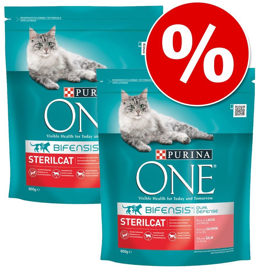 Purina ONE Bifensis ração para gatos - Pack económico - Adult frango e cereais integrais 2 x 9,75 kg