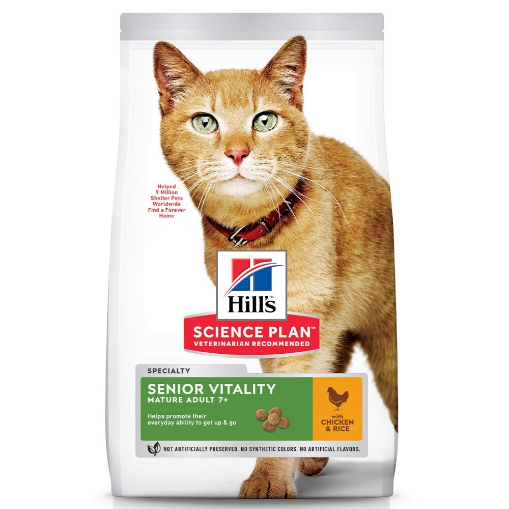 Hill's Science Plan Mature Adult Senior Vitality com frango e arroz - 1,5 kg