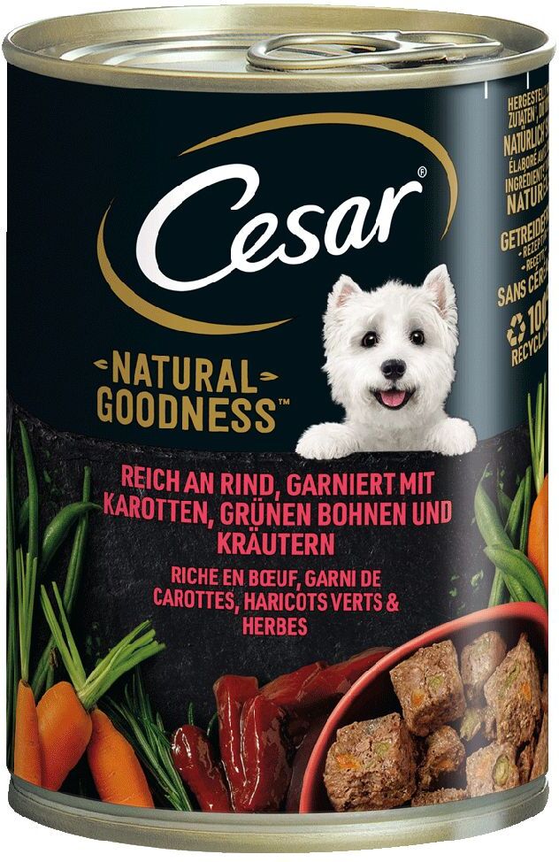 Cesar Natural Goodness - Pack económico: 48 x 400 g (Cordeiro)