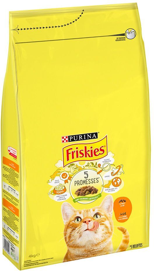 Friskies Purina Friskies Adult com frango e legumes - Pack económico: 3 x 4 kg