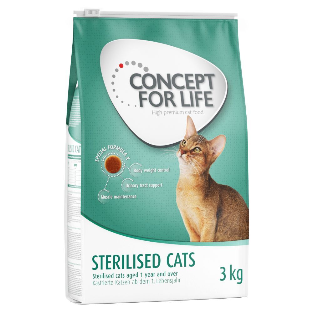 Concept for Life Sterilised Cats com frango - 3 kg