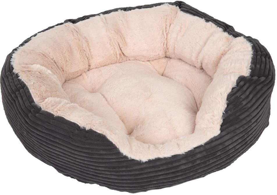 zooplus Exclusive Cama Cozy Cord para cães e gatos - C 51 cm x L 43 cm x A 15 cm