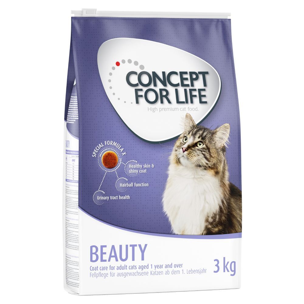 Concept for Life Beauty Adult para gatos - 3 kg - Receita melhorada
