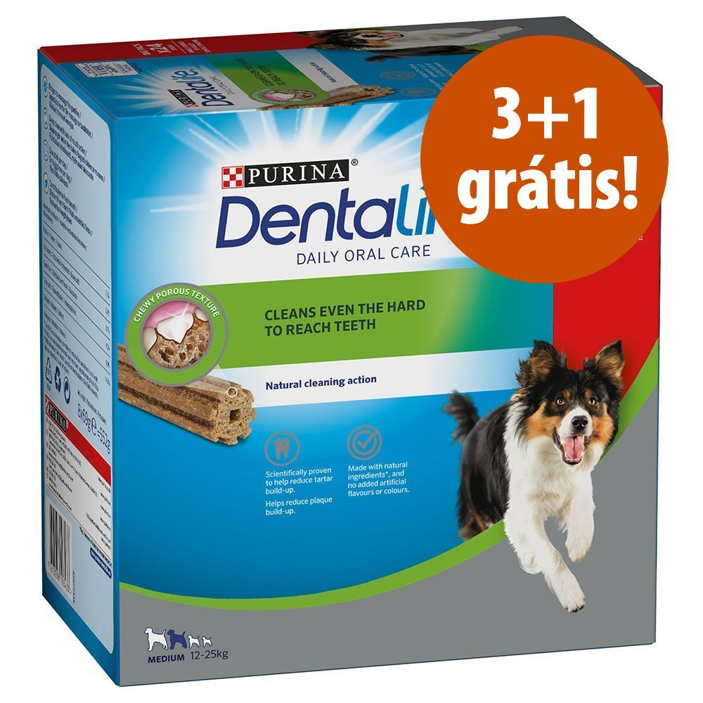 Dentalife Purina Dentalife snacks dentários em promoção: 3 + 1 grátis! - Cães de porte grande (25 kg-40 kg) - 72  barritas (4 x 18)
