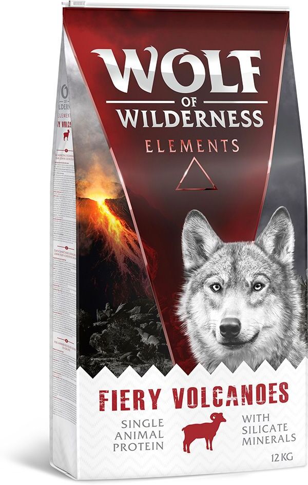 Wolf of Wilderness Fiery Volcanoes com cordeiro - 12 kg