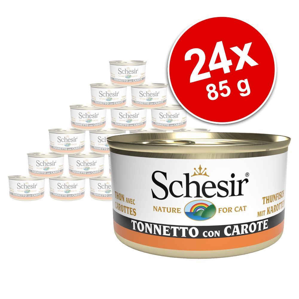 Schesir Atum em gelatina 24 x 85 g - Pack económico - Atum amarelo