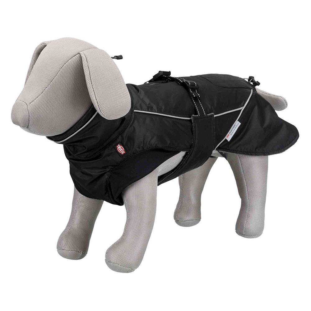 TRIXIE Casaco acolchoado Trixie Brizon preto para cães - L-XL: comprimento dorsal 62 cm