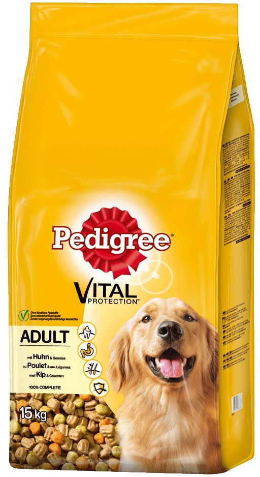 Pedigree Adult com frango e vegetais - Pack económico: 2 x 15 kg