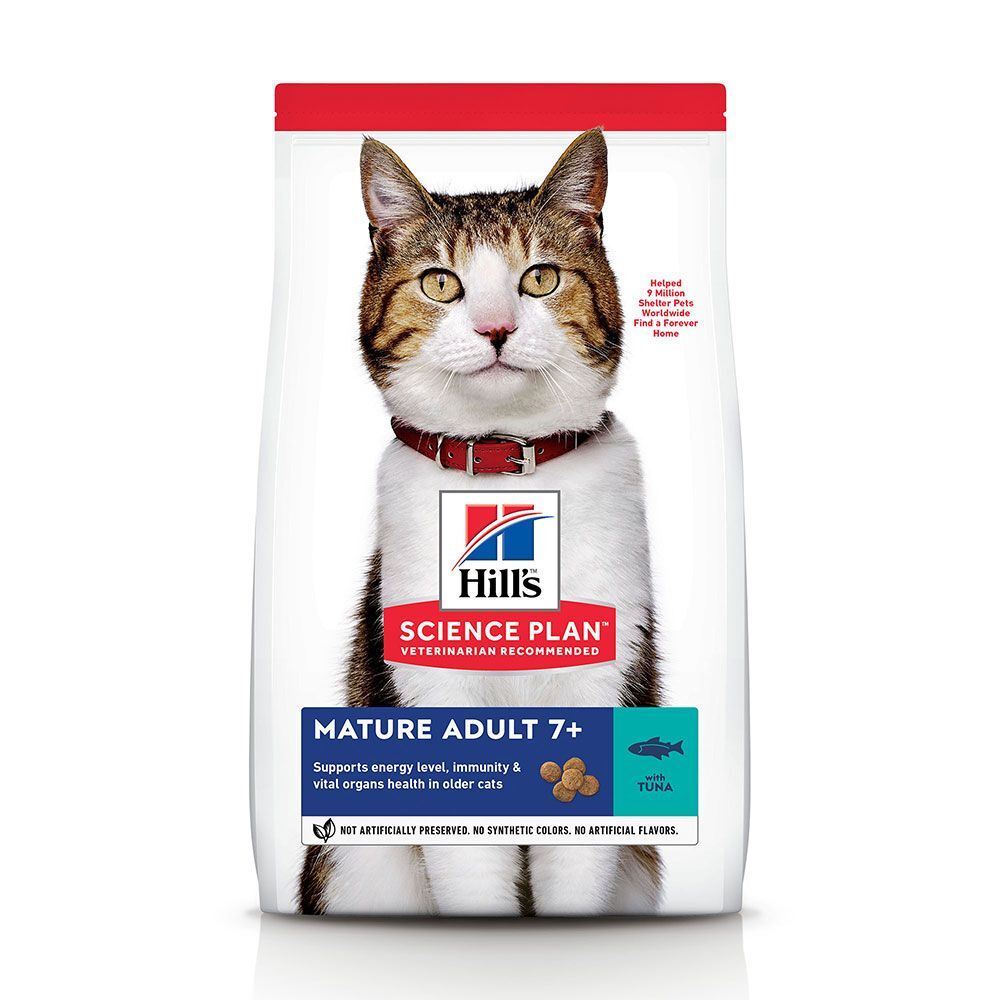 Hill's Mature Adult com atum ração para gatos - 1,5 kg