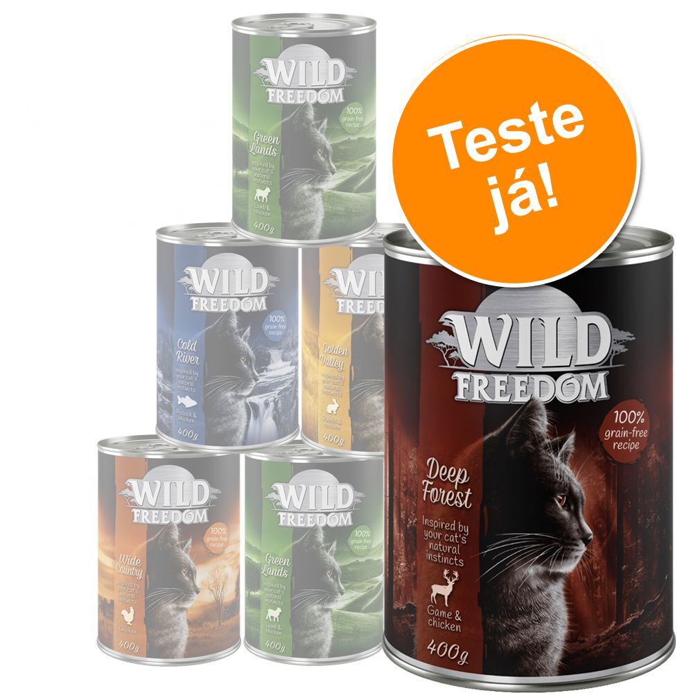 Wild Freedom Adult - Pack de experimentação misto - 6 x 400 g - 4 variedades