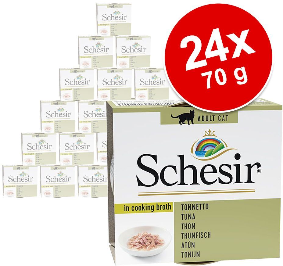 Schesir em caldo 24 x 70 g - Pack económico - Atum