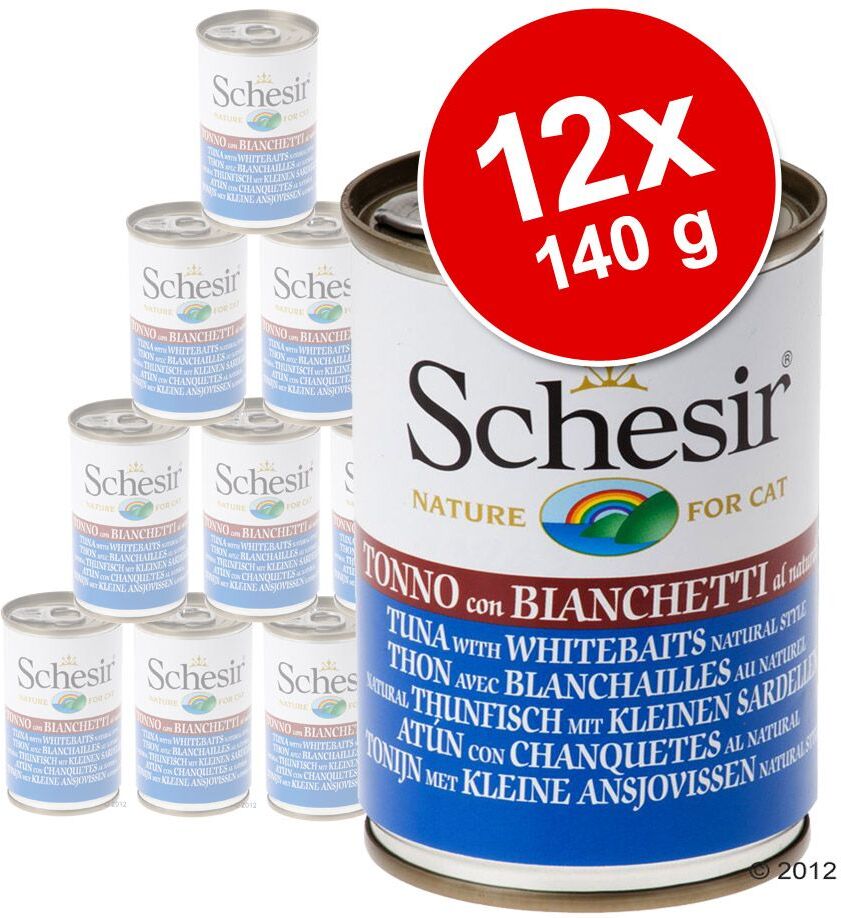 Schesir pack económico 12 x 140 g - Filete de frango com fiambre em gelatina