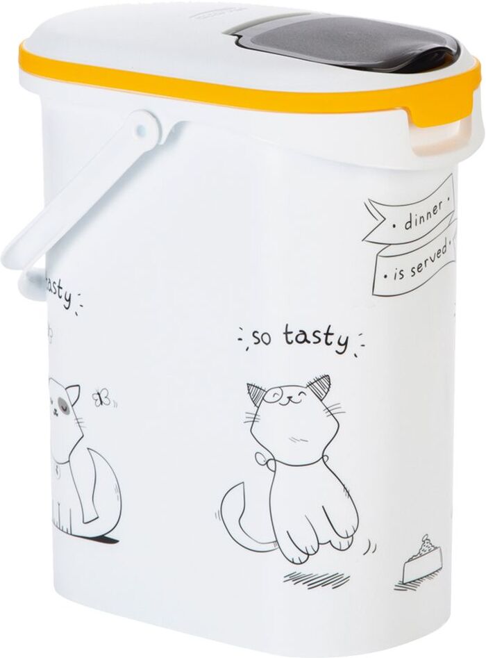 Curver Recipiente para ração Curver com desenhos de gatos  - Até 4 kg