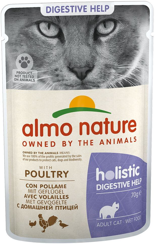 Almo Nature Holistic Digestive Help 70 g - Pack económico: 24 x com peixe