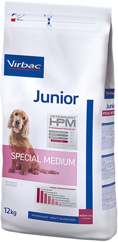 Virbac Veterinary HPM Junior Medium  - 12 kg