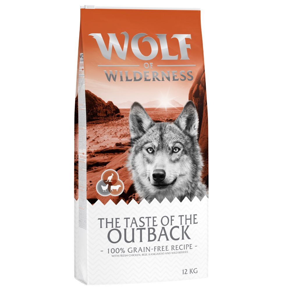Wolf of Wilderness The Taste Of The Outback com frango e canguru - Pack económico: 2 x 12 kg