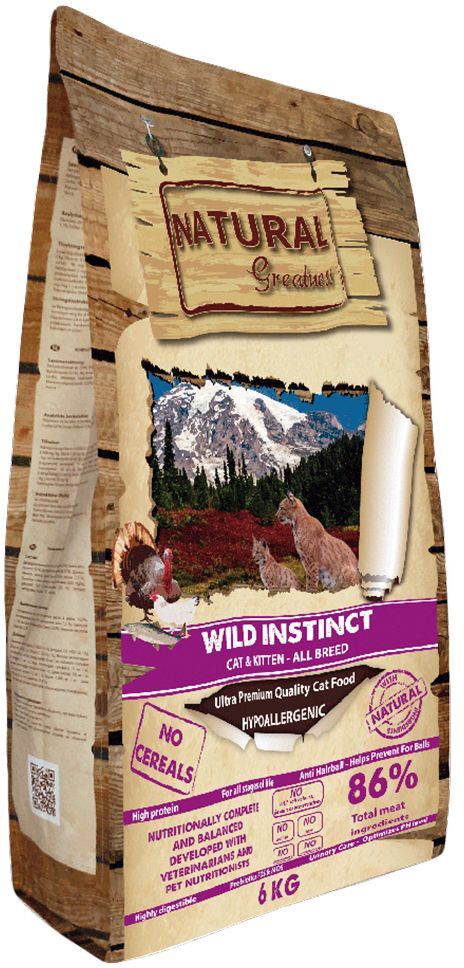 Natural Greatness Wild Instinct ração para gatos - 6 kg