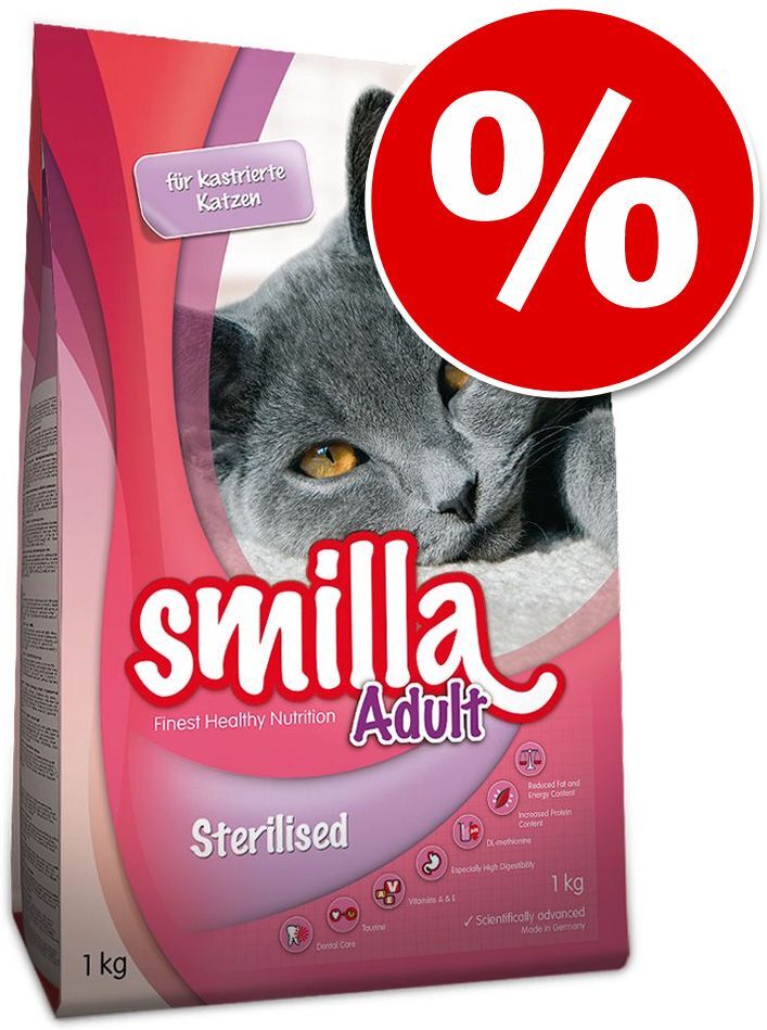 Smilla ração para gatos 20 kg - Megapack económico - Adult Sterilised