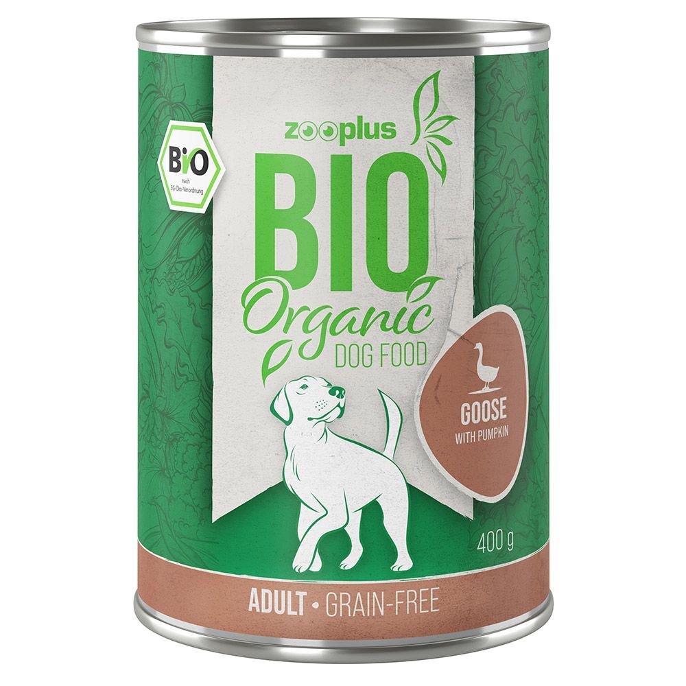 zooplus Bio Ganso com abóbora - 6 x 400 g