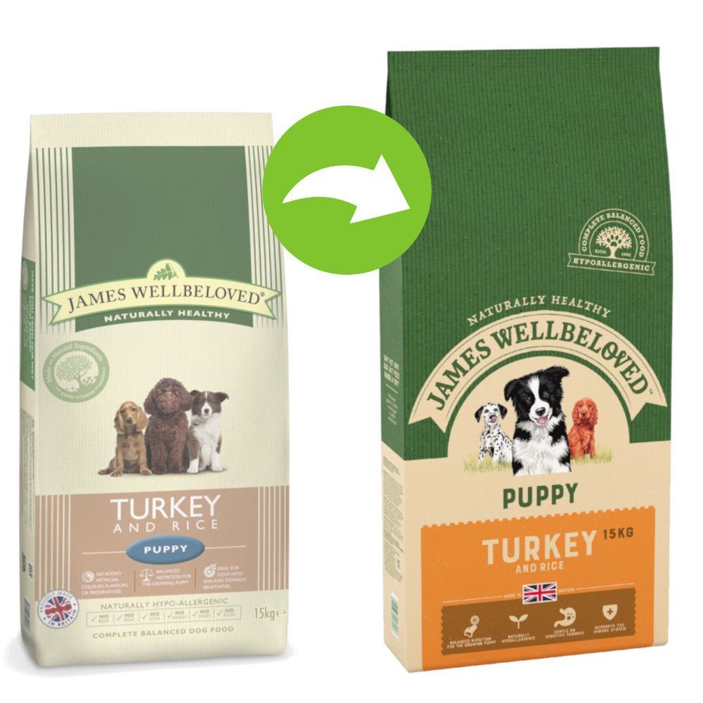 James Wellbeloved Puppy peru e arroz - Pack económico: 2 x 15 kg