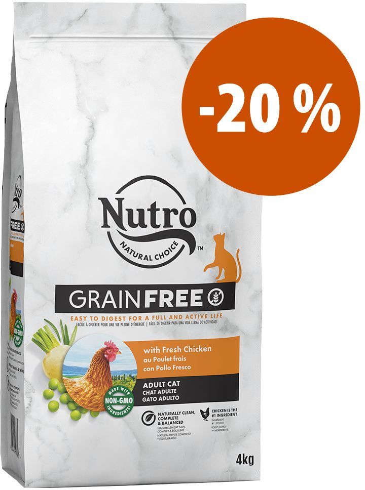 Nutro ração para gatos a preço especial! - Grain Free Adult Sterilized frango (4 kg)