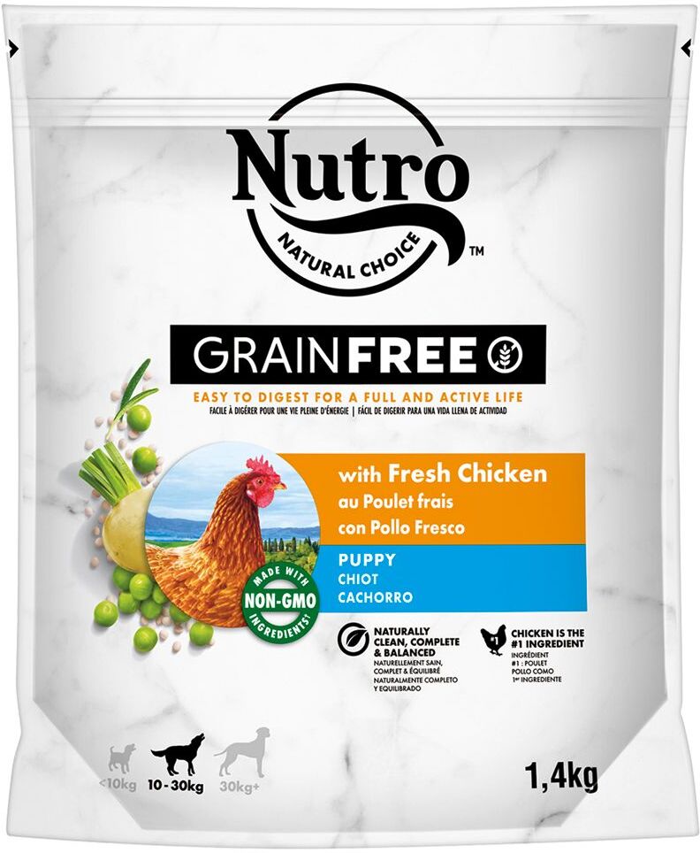 Nutro Grain Free Junior frango para cães - Pack económico: 5 x 1,4 kg