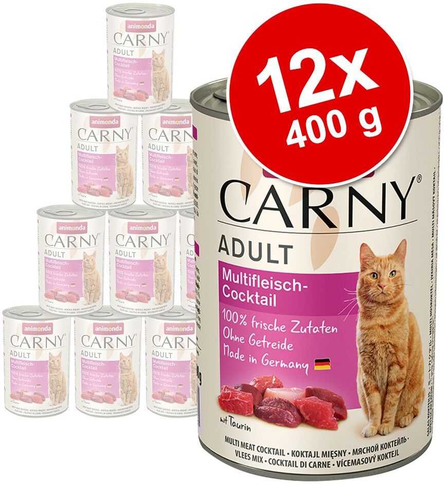 Animonda Carny Adult 12 x 400 g - Pack económico - Pack misto de frango e vaca