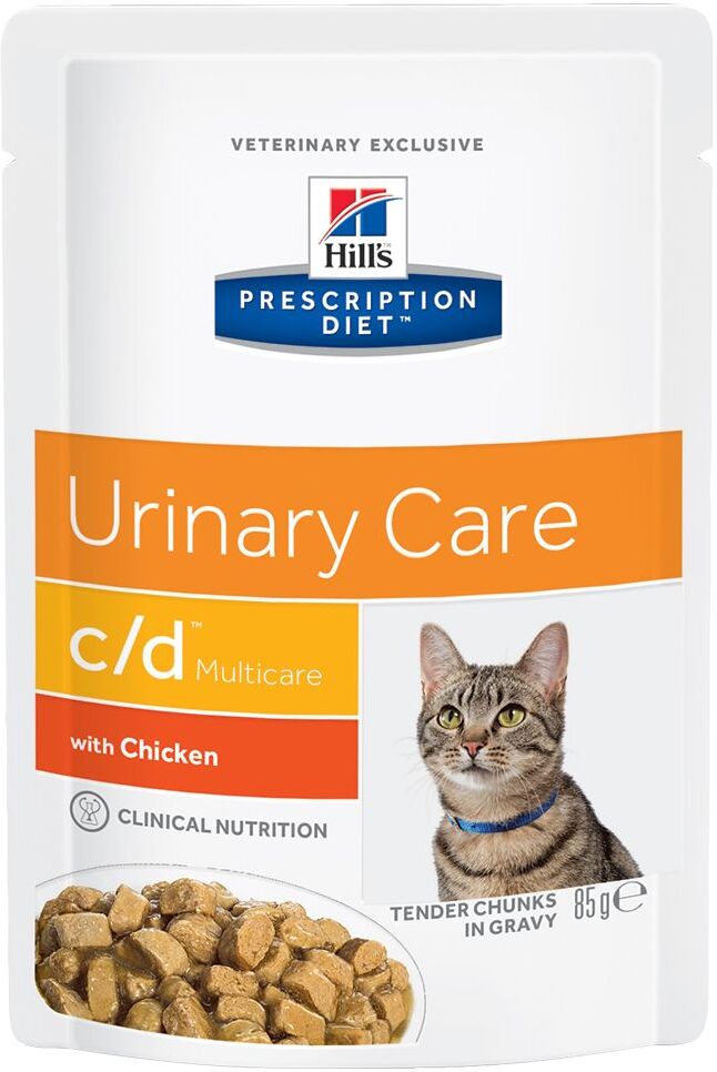 Hill's Prescription Diet c/d Urinary Care saquetas para gatos - Pack económico: 24 x 85 g (salmão)