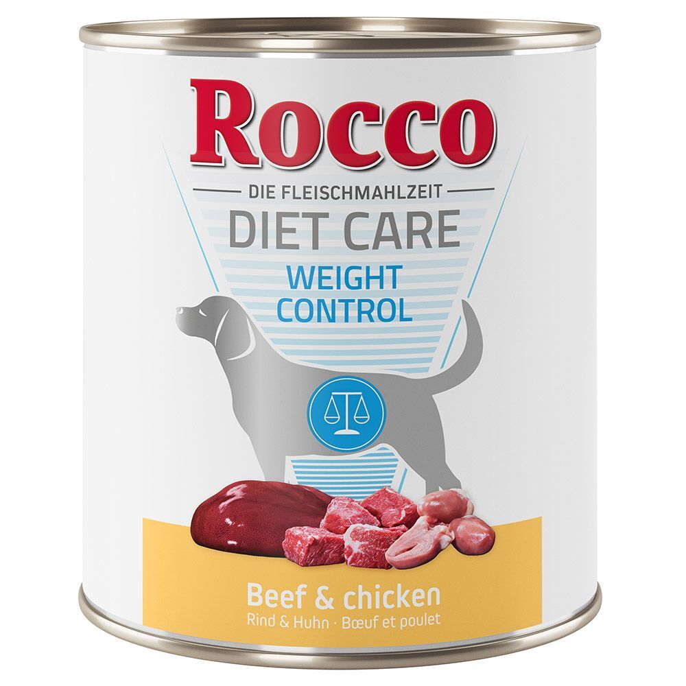 Rocco Diet Care Weight Control Vaca e frango 800 g - Pack económico: 24 x 800 g