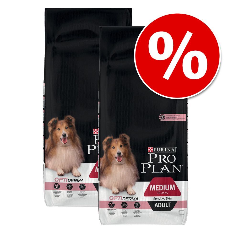 Pro Plan 2 x 10 kg/12 kg/14 kg - Pack económico - Medium Adult OptiBalance frango (2 x 14 kg)