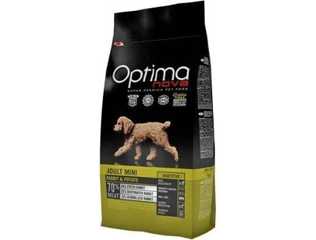 Optimanova Ração para Cães (8 Kg - Seca - Adulto - Sabor: Coelho e Batatas)