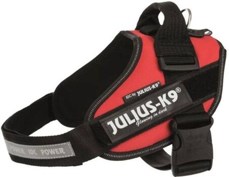 Julius-K9 Peitoral para Cães JULIUS K9 (Vermelho - 58-76x4cm - Nylon - M - Porte Médio)