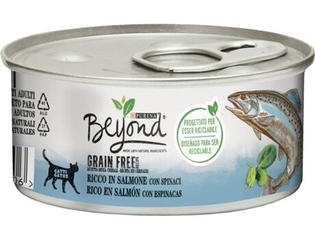 Beyond Ração para Gatos (12x85 g - Húmida - Adulto - Sabor: Salmão)