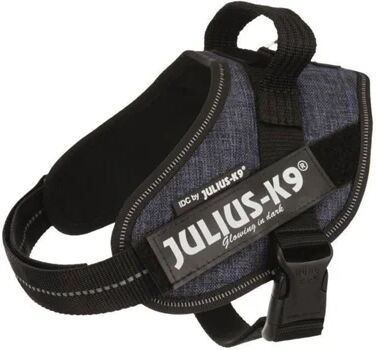 Julius-K9 Peitoral para Cães JULIUS K9 (Azul - 49-67x2.2cm - Nylon - M - Porte Médio)