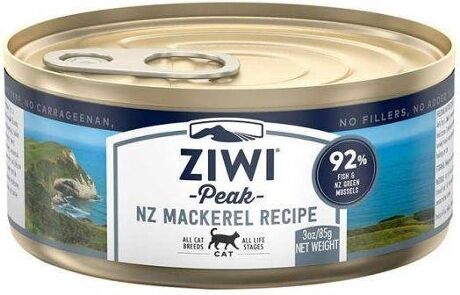 Ziwi Peak Comida para Gatos Cat Cans Mackerel (85 g - Húmida - Todas as Idades - Peixe )