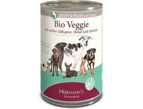 Herrmanns Ração para Cães (400 g - Húmida - Todas as Idades - Sabor: Tremoço)