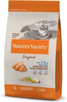 Nature'S Variety Ração para Gatos (1.25 Kg - Seca - Adulto - Sabor: Salmão)