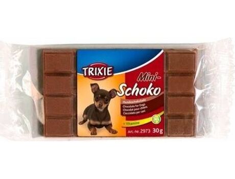 Trixie Snack para Cães Chocolate Preto (30g - Seca - Porte Pequeno - Sabor: Chocolate)