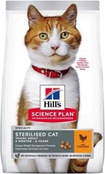 Hills Ração para Gatos HILL'S Sterilised (10 Kg - Seca - Adulto - Sabor: Frango)