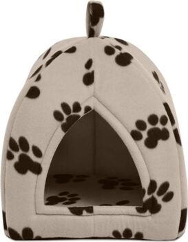 Vidaxl Cama para Gatos Iglu (Castanho - Poliéster - Tamanho L)