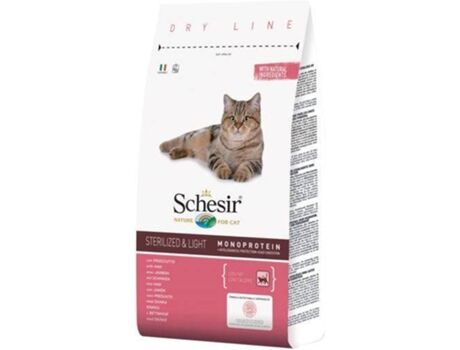 Schesir Ração para Gatos Sterilised&light (1.5 Kg - Seca - Sabor: Presunto)